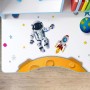 Дитяча парта-трансформер зі стільцем 26X-156, Білий з синім / Регульована дитяча парта з полицею / Парта з регулюванням висоти