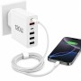 Кабель Type-C-Type-C 60W тканинний 1 м для швидкого заряджання iPhone 17 Pro Max + ключ для SIM-карти White 26X-198