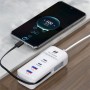 Універсальний зарядний пристрій 66 W з 2 USB-портами, багатофункціональний мережевий адаптер 26X-200