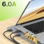 Кабель 3 в 1 для заряджання USB з роз'ємами Type-C, Lightning і Micro USB/кабель швидке заряджання до 6A 26X-202