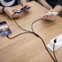 Кабель 3 в 1 для заряджання USB з роз'ємами Type-C, Lightning і Micro USB/кабель швидке заряджання до 6A 26X-202