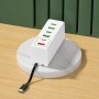 Мережевий зарядний пристрій 120 W з 3 USB і 3 Type-C / Адаптер швидкого заряджання / Універсальний адаптер живлення 26X-203