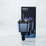 Автомобільний зарядний пристрій 4 в 1 зі швидким заряджанням, USB-портами та підсвіткою «Зоряне небо» 26X-204