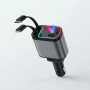 Автомобільний зарядний пристрій 4 в 1 зі швидким заряджанням, USB-портами та підсвіткою «Зоряне небо» 26X-204
