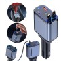 Автомобільний зарядний пристрій 4 в 1 зі швидким заряджанням, USB-портами та підсвіткою «Зоряне небо» 26X-204