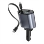 Автомобільний зарядний пристрій 4 в 1 зі швидким заряджанням, USB-портами та підсвіткою «Зоряне небо» 26X-204