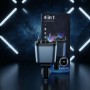 Автомобільний зарядний пристрій 4 в 1 зі швидким заряджанням, USB-портами та підсвіткою «Зоряне небо» 26X-204