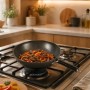 Сковорода Wok 30 см Benson (26X-285) алюмінієва з антипригарним покриттям, ручка на клепках, для всіх різновидів плит та індукції