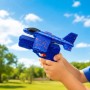 Детский самолет с пистолетом катапультой, Синий / Самолет из пенопласта / Игрушечный самолет / Летающий планер с пусковым механизм