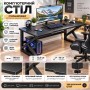 Комп'ютерний стіл Dash S12/Ігровий комп'ютерний стіл 140×60×72,5 см