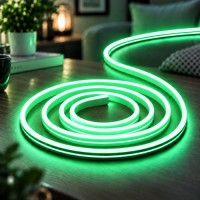 Силиконовая лента от USB 2M / NEON светодиодная лента / Водонепроницаемая лента неон Зеленый