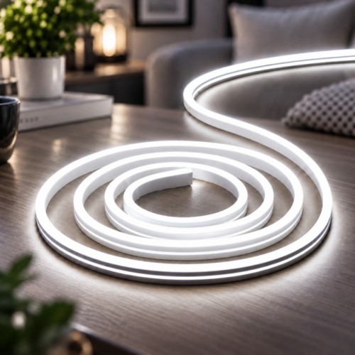 Силиконовая лента от USB 2M / NEON светодиодная лента / Водонепроницаемая лента неон Белый холодный