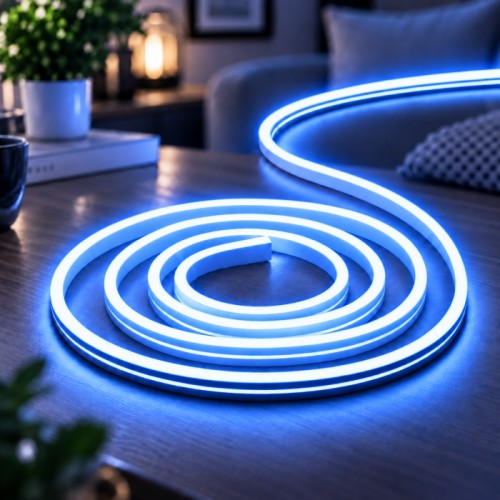 Силиконовая лента от USB 2M / NEON светодиодная лента / Водонепроницаемая лента неон Синий