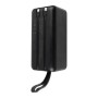 Портативний powerbank з дисплеєм 50000 mAh Kensa павербанк швидка зарядка з вбудованими кабелями 22.5W Чорний