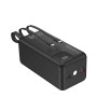 Портативний powerbank з дисплеєм 50000 mAh Kensa павербанк швидка зарядка з вбудованими кабелями 22.5W Чорний