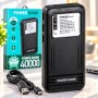 Повербанк 40000mAh, LED-дисплей, 3 USB, А 13, Чорний / Павербанк / Power Bank / Зовнішній акумулятор
