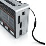 Радиоприёмник с фонариком FM USB MicroSD Golon RX-8866BT с Bluetooth на аккумуляторе Серый