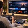 Смарт-ТВ-приставка I96 Z18 Android TV/Приставка для TV 4/32 ГБ, Wi-Fi 2.4/5 ГГц, 4K