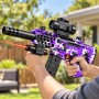 Дитячий іграшковий автомат SY-0288/MCX / Автомат з арбізами Фіолетовий камуфляж