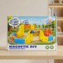 Магнітний конструктор поїзд, 66 деталей, Magnetic DIY Rail Car / Дитяча залізниця / Дитячий конструктор