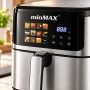 Аерогриль, 12 л, 2500 W, minMAX MNF-8850, Чорна/ Сенсорна мультипіч/Аерофритюрниця з дисплеєм