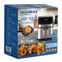 Аерофритюрниця 6,5 л, 2000 Вт, minMAX MNF-5004, Чорна/Аерогриль/Метелик/Фритюрниця