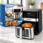 Аерофритюрниця 6,5 л, 2000 Вт, minMAX MNF-5004, Чорна/Аерогриль/Метелик/Фритюрниця