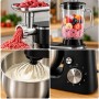 Кухонный комбайн 2200Вт, COSONIC CSM-1011, Черный / Блендер Мясорубка Планетарный миксер Блендер / Измельчитель / Чоппер