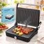 Електрогриль 2000 Вт, COSONIC CG-W201A, Сріблястий/ Контактний гриль/Гриль електричний/Сендвічниця