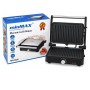 Электрогриль 1500 Вт, minMAX MG-8820, Серебристый / Контактный гриль / Гриль с антипригарным покрытием / Гриль для шаурмы