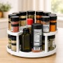 Поворотный двухярусный органайзер для специй Spice Spinner, Белый / Полка-органайзер двухуровневый для хранения емкостей