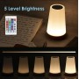 Аккумуляторний нічник з USB зарядкою LED RGB лампа в спальню Villa Volance з пультом, зміна 13 кольорів, регулювання яскравості