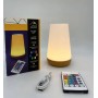 Аккумуляторний нічник з USB зарядкою LED RGB лампа в спальню Villa Volance з пультом, зміна 13 кольорів, регулювання яскравості