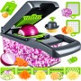 Універсальна овочерізка-мультислайсер Nicer Dicer 1857 з контейнером і змінними насадками для нарізування кубиками, скибочками