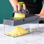 Універсальна овочерізка-мультислайсер Nicer Dicer 1857 з контейнером і змінними насадками для нарізування кубиками, скибочками