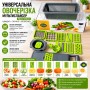 Універсальна овочерізка-мультислайсер Nicer Dicer 1857 з контейнером і змінними насадками для нарізування кубиками, скибочками