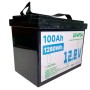 Аккумулятор LiFePO4 12V 100Ah 1280Wh для солнечных панелей и ИБП, Черный / Литиевый аккумулятор / Батарея LiFePO4 12 вольт 100А