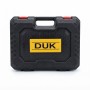 Аккумуляторная цепная пила DUK 16″ 48V Желтая с двумя Li-Ion аккумуляторами, зарядным устройством и пластиковым кейсом для сада