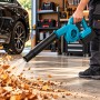 Аккумуляторная воздуходувка-пылесос BLOWER LY-4 2 в 1 для уборки листьев и мусора, 18 В, 3000 мАч, 98 м/с, с мешком
