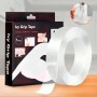 Многоразовая липкая лента 5 м, Ivy Grip Tape, Прозрачный / Прозрачный двухсторонний нано скотч / Универсальная скотч лента