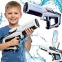 Водный бластер с насосом Zomer детский электрический водяной пистолет на аккумуляторе + USB Белый
