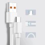 Мережевий зарядний пристрій з кабелем (1м) USB-TYPE C, 67W, Білий D6000 / Адаптер зі швидкою зарядкою / Зарядка для телефона