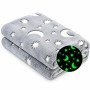 Плюшевий плед, що світиться в темряві HMD Magic Luminous 120×150 см сірий