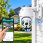 Вулична Wifi камера відеоспостереження 4 Мп, Full HD, A6/Поворотнаip камера/Вайфай камера відеоспостереження
