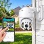 Вулична Wifi камера відеоспостереження 4 Мп, Full HD, A6/Поворотнаip камера/Вайфай камера відеоспостереження