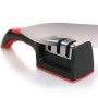 Точилка для ножів Sharpener RS-168 NJ-523, Чорний / Кухонна механічна точилка / Ножеточка