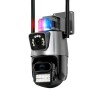 Вулична охоронна поворотна камера WI-FI камера V380-V21 8MP сирена