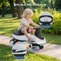 Дитяча електромашина-бібікар (SMT-1099) (Swing Car) (Біла) (78*31*40)