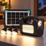 Ліхтар із колонкою GDLITE GD-3 MUSIC сонячна панель Bluetooth FM