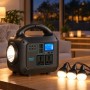 Портативна зарядна станція GD-9003 PRO інвертор 220V 300W LiFePO4 Wi-Fi роутер